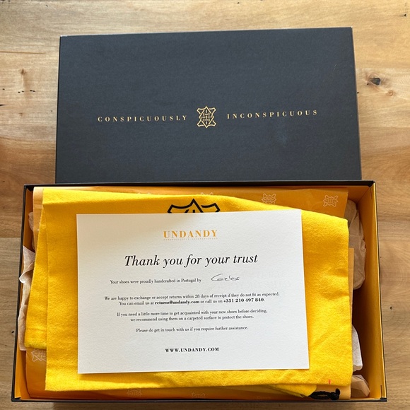 UNDANDY Brown and Blue Oxford Shoes - Picture 9 of 9